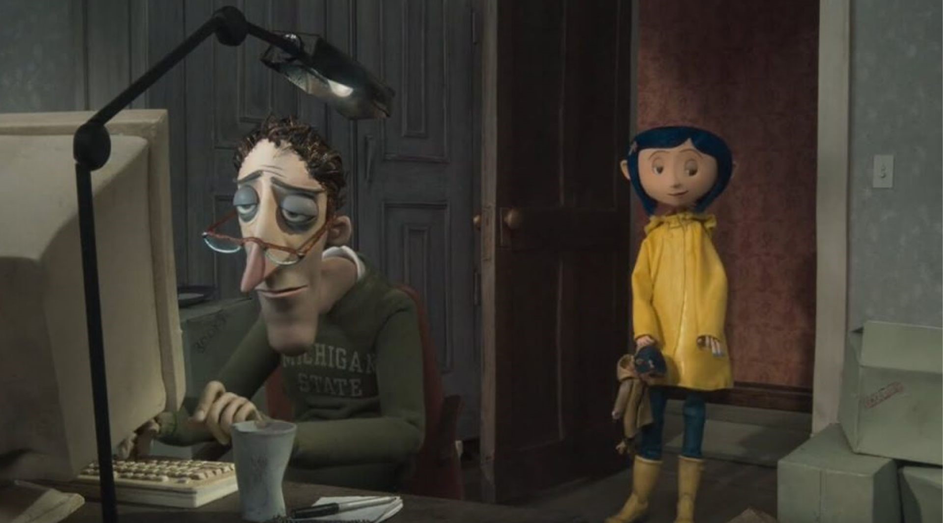 foto da coraline e o pai dela